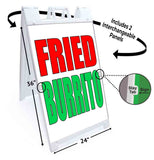 Fried Burrito A-Frame Signs, Decals, or Panels