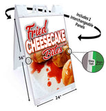 Fried Cheesecake Bites A-Frame Signs, Decals, or Panels