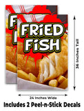 Fried Fish A-Frame Signs, Decals, or Panels