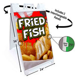 Fried Fish A-Frame Signs, Decals, or Panels