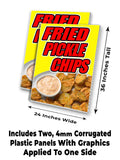 Fried Pickle Chips A-Frame Signs, Decals, or Panels