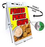 Fried Pickle Chips A-Frame Signs, Decals, or Panels