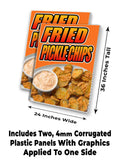 Fried Pickle Chips A-Frame Signs, Decals, or Panels