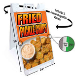 Fried Pickle Chips A-Frame Signs, Decals, or Panels