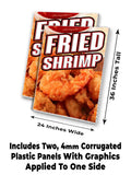 Fried Shrimp A-Frame Signs, Decals, or Panels