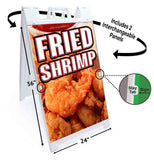 Fried Shrimp A-Frame Signs, Decals, or Panels