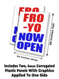 Fro-Yo A-Frame Signs, Decals, or Panels