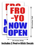 Fro-Yo A-Frame Signs, Decals, or Panels