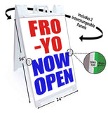 Fro-Yo A-Frame Signs, Decals, or Panels