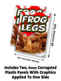 Frog Legs A-Frame Signs, Decals, or Panels
