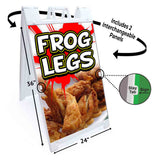 Frog Legs A-Frame Signs, Decals, or Panels