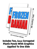 Frozen Banana A-Frame Signs, Decals, or Panels
