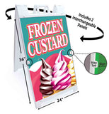 Frozen Custard A-Frame Signs, Decals, or Panels