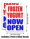 Frozen Yogurt Now Open A-Frame Signs, Decals, or Panels