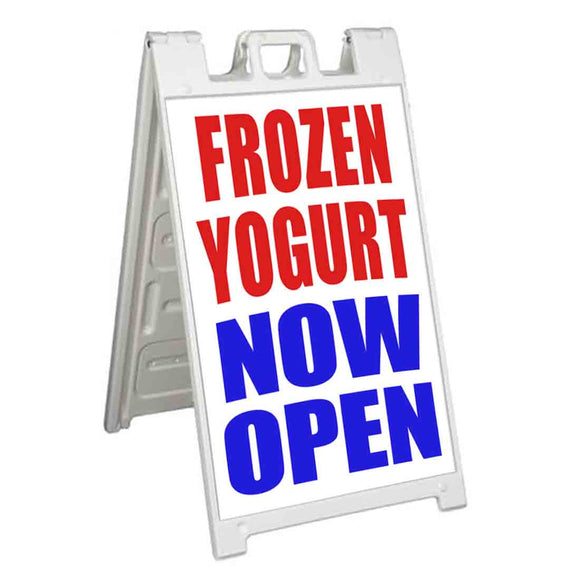 Frozen Yogurt Now Open A-Frame Signs, Decals, or Panels