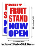 Fruit Stand Now Open A-Frame Signs, Decals, or Panels