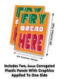 Fry Bread Here A-Frame Signs, Decals, or Panels