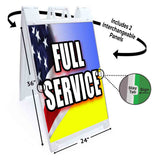 Full Service A-Frame Signs, Decals, or Panels