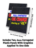 Full Synthetic Oil Change A-Frame Signs, Decals, or Panels