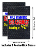 Full Synthetic Oil Change A-Frame Signs, Decals, or Panels