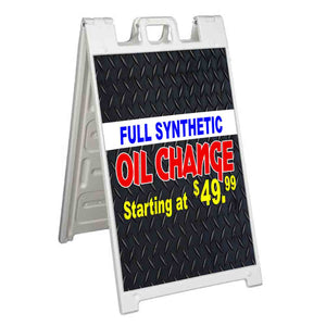 Full Synthetic Oil Change A-Frame Signs, Decals, or Panels