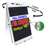Full Synthetic Oil Change A-Frame Signs, Decals, or Panels