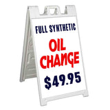 Full Synthetic Oil Change A-Frame Signs, Decals, or Panels
