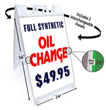 Full Synthetic Oil Change A-Frame Signs, Decals, or Panels