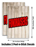 Fundraisers A-Frame Signs, Decals, or Panels