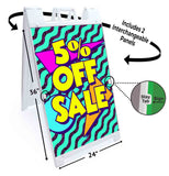 Sale 5% Off A-Frame Signs, Decals, or Panels