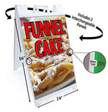 Funnel Cake A-Frame Signs, Decals, or Panels