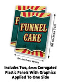 Funnel Cake Twist A-Frame Signs, Decals, or Panels