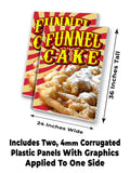 Funnel Cake Twist A-Frame Signs, Decals, or Panels