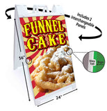 Funnel Cake Twist A-Frame Signs, Decals, or Panels