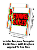 Funnel Cakes A-Frame Signs, Decals, or Panels
