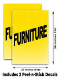 Furniture A-Frame Signs, Decals, or Panels