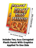 Giant Soft Pretzels A-Frame Signs, Decals, or Panels