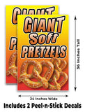 Giant Soft Pretzels A-Frame Signs, Decals, or Panels