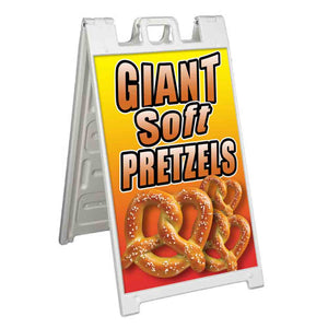 Giant Soft Pretzels A-Frame Signs, Decals, or Panels