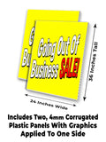 Going Out Of Business Sale A-Frame Signs, Decals, or Panels