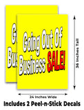 Going Out Of Business Sale A-Frame Signs, Decals, or Panels