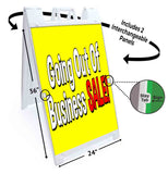 Going Out Of Business Sale A-Frame Signs, Decals, or Panels