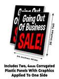 Going Out Of Business Sale A-Frame Signs, Decals, or Panels