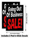 Going Out Of Business Sale A-Frame Signs, Decals, or Panels