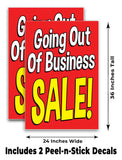 Going Out Of Business Sale A-Frame Signs, Decals, or Panels