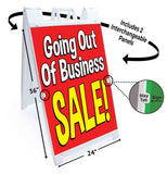 Going Out Of Business Sale A-Frame Signs, Decals, or Panels