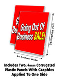 Going Out Of Business Sale A-Frame Signs, Decals, or Panels