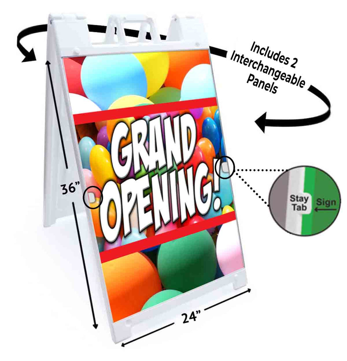 Full Color Custom A-Frames | Fast Production. Fast Free Shipping ...