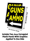 Guns Ammo A-Frame Signs, Decals, or Panels