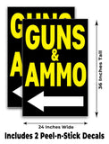 Guns Ammo A-Frame Signs, Decals, or Panels